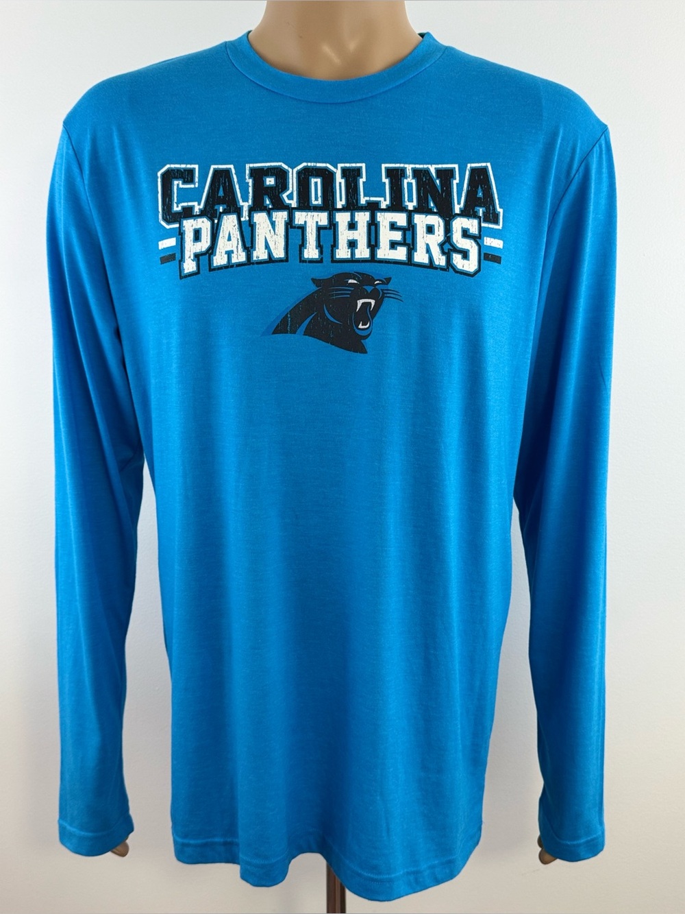 NFL Carolina Panthers Long Sleeve Sleep Wear T-shirt, Men’s Size Large